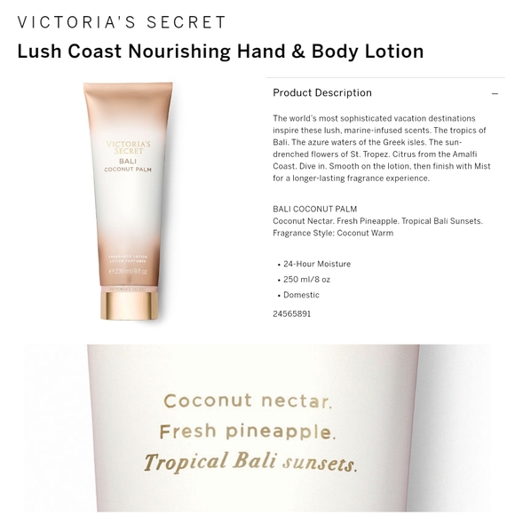 Victoria's Secret Skincare Finalvictorias Secret Bali Coconut Palm